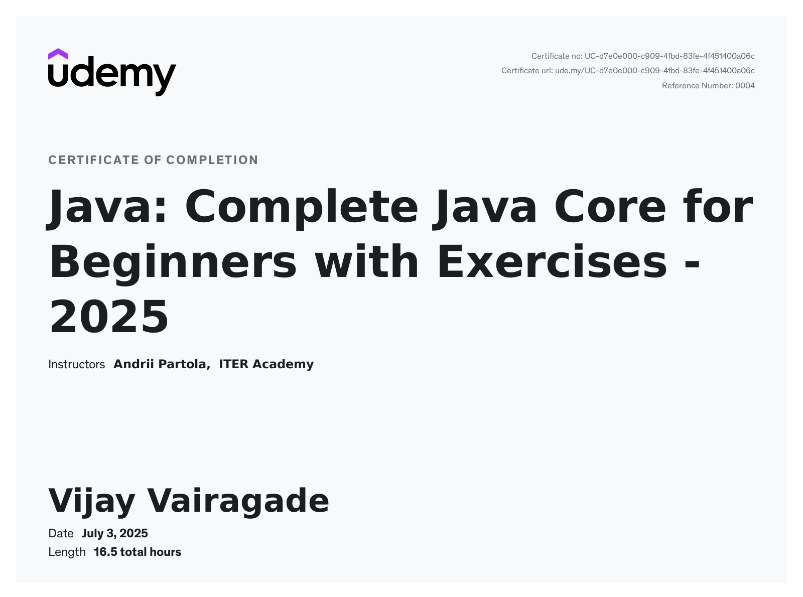 Java: Complete Java Core for Beginners with Exercises - 2025